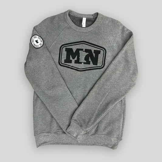 ANMN MN Hex Sponge Crew Sweatshirt - Deep Heather