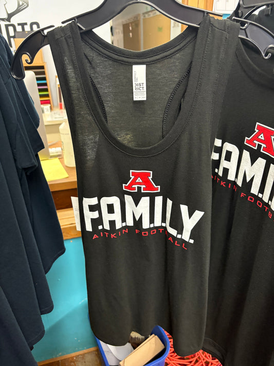 Aitkin Football Black Tank Distract