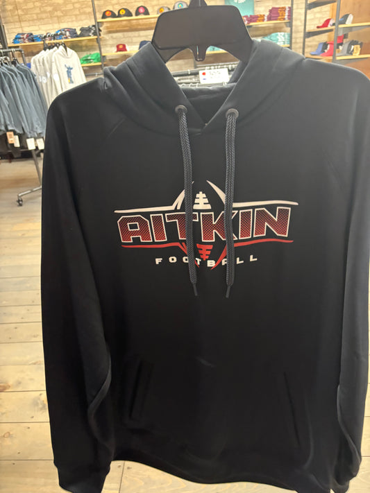 Aitkin Football Black Sweatshirt Sport-Tek