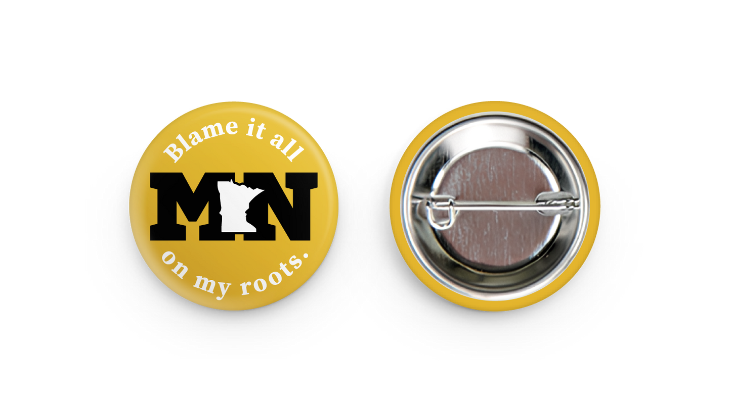 ANMN BIAOMR 1" Button - Gold