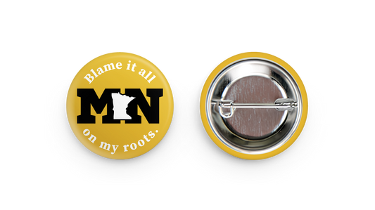 ANMN BIAOMR 1" Button - Gold