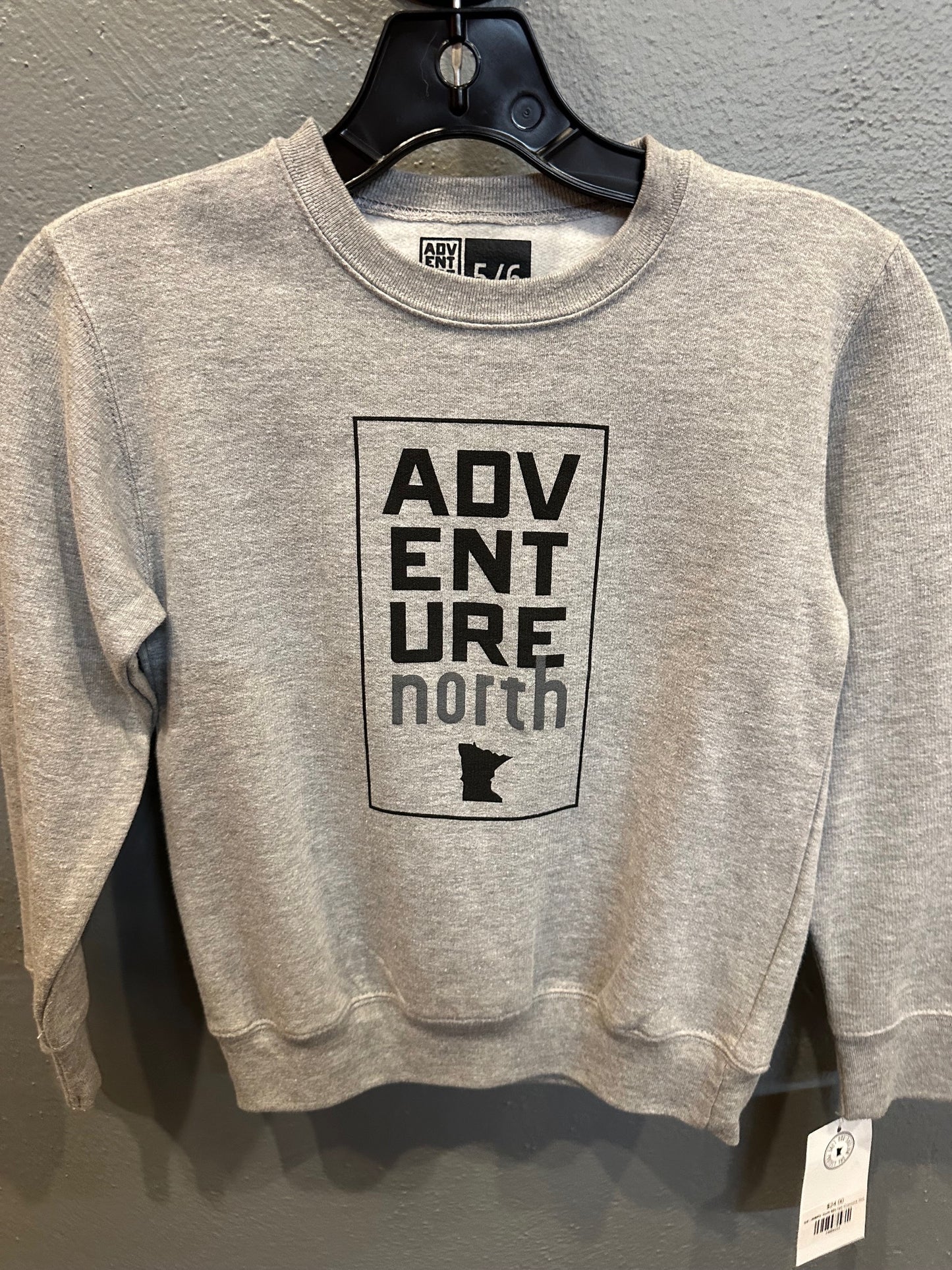 ANMN| Youth MN Hex Crewneck Grey