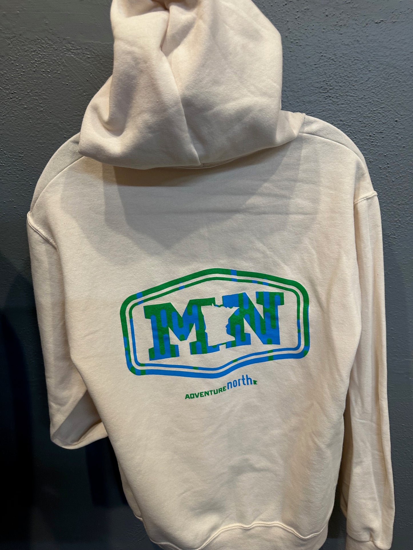 ANMN Protect Hex Hoodie - Sweatcream-blue-green