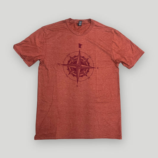 ANMN Compass Tee - Heather Russet