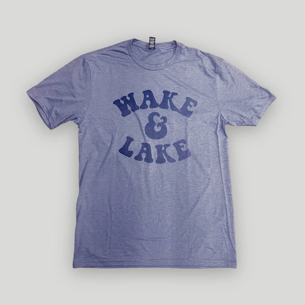 ANMN Wake & Lake Tee - Flint Blue Heather