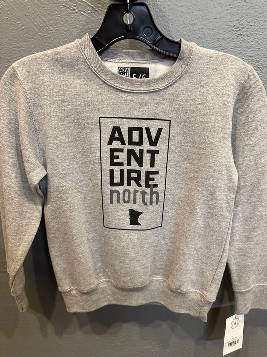 ANMN| Youth MN Hex Crewneck Grey