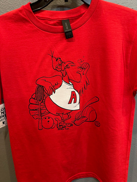 ANMN|Red youth Reto Tees