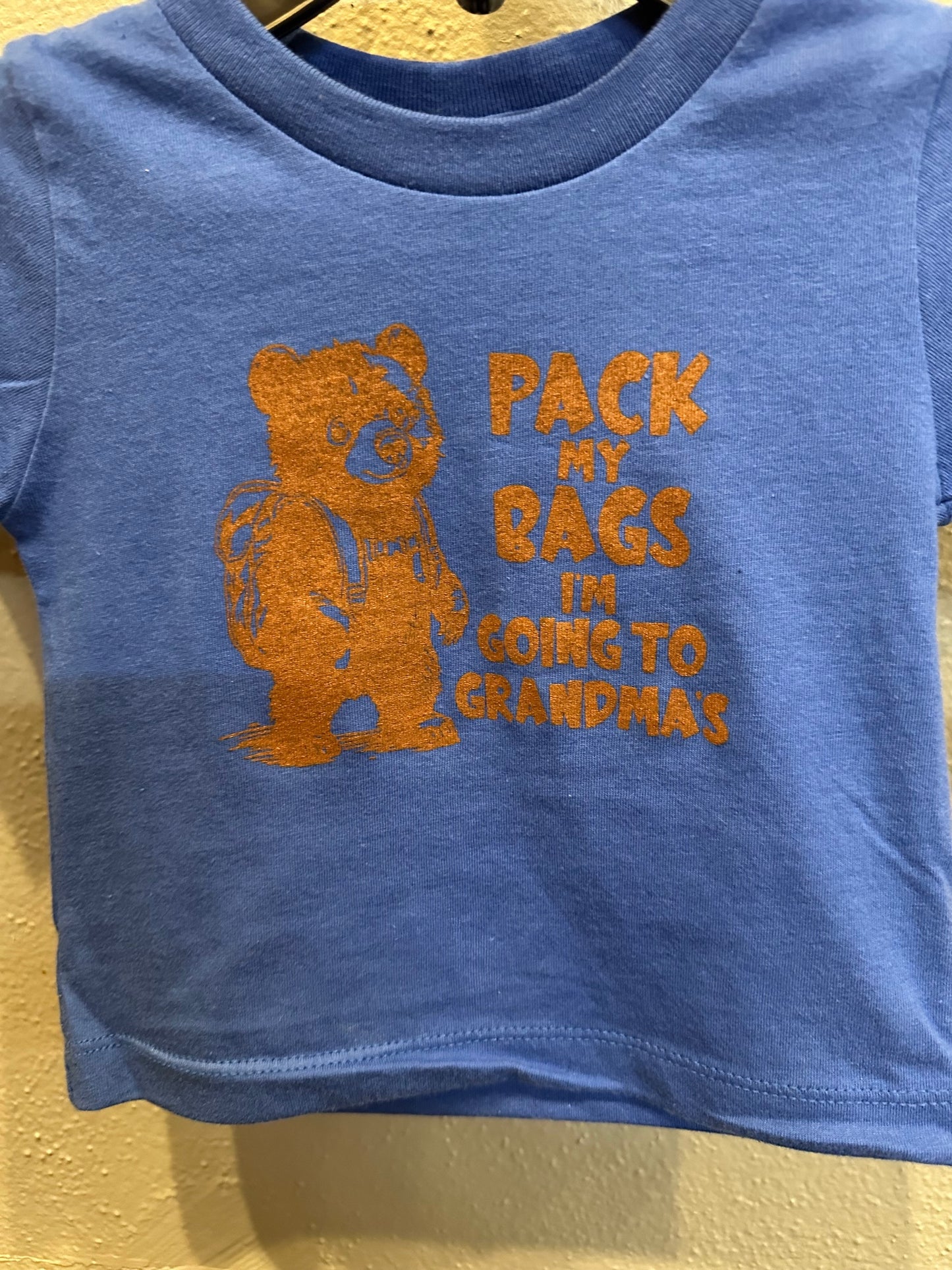 ANMN | Blue Pack my Bags Teddy Bear Tee