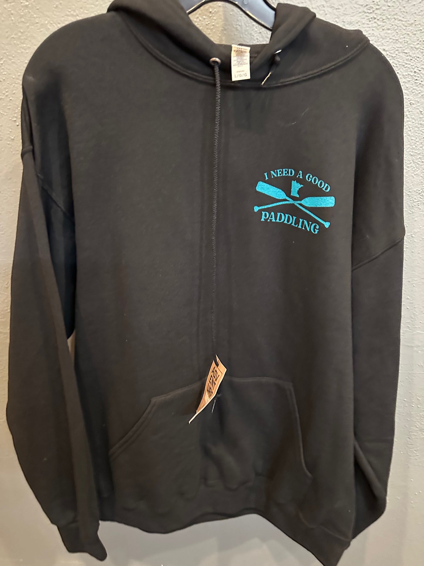 ANMN| Good Paddling Black Hoodie