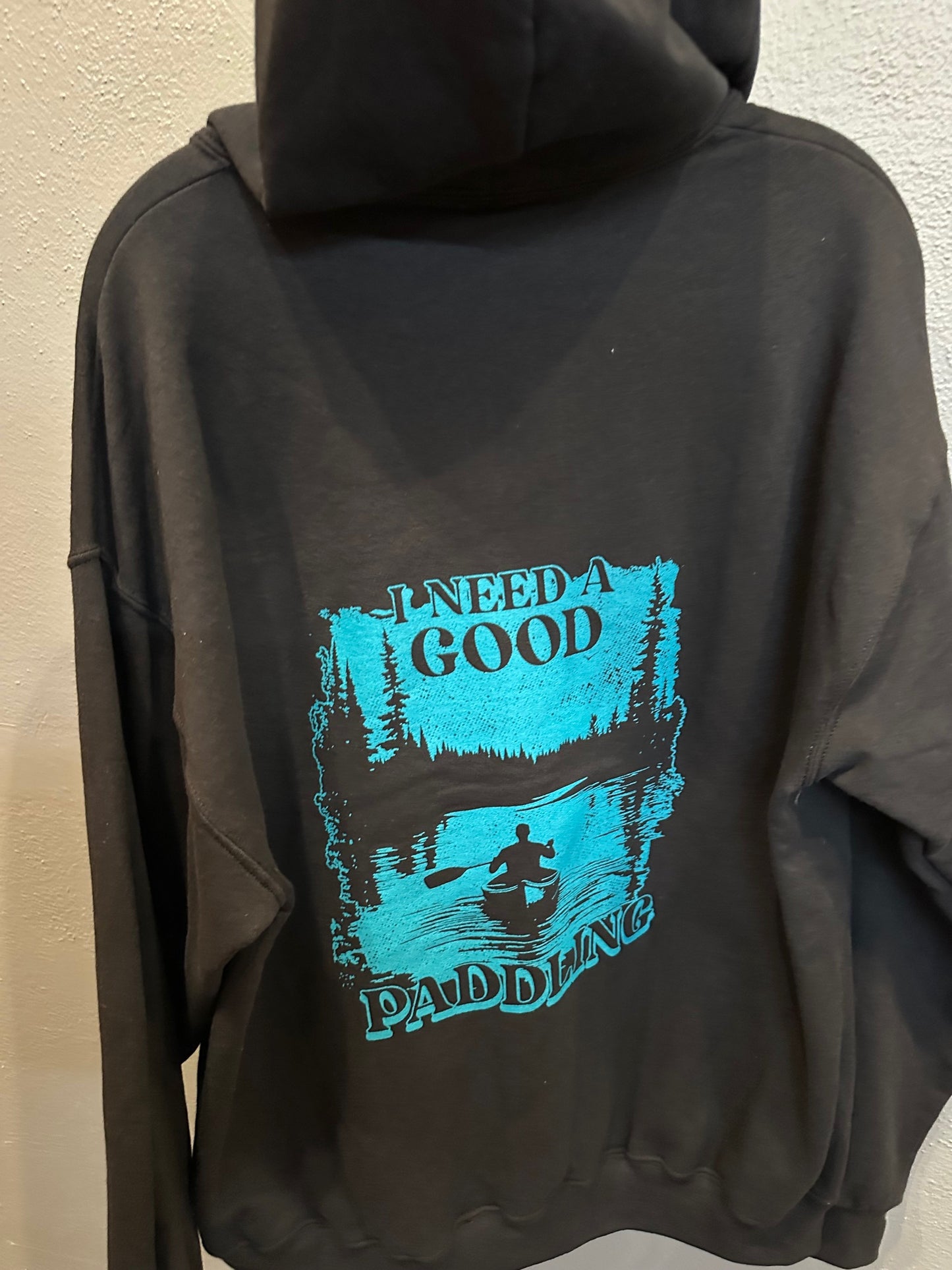 ANMN| Good Paddling Black Hoodie