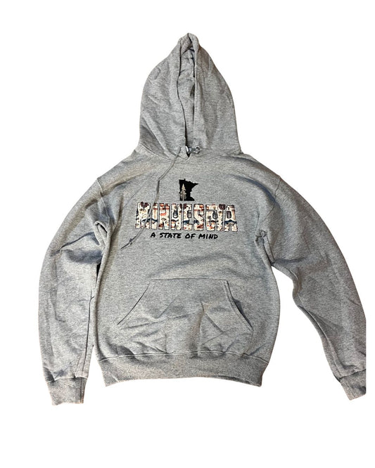 ANMN | Grey Mn state of mind Hoodie