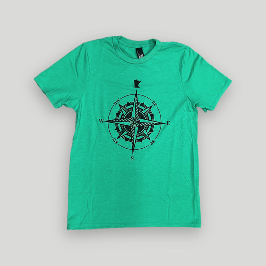 ANMN Youth MN Compass Tee | Green Frost