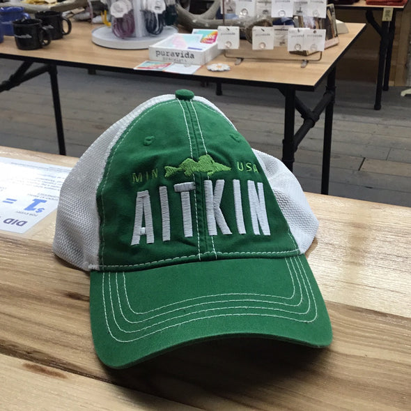 Aitkin Walleye Hat - Unstructured Green